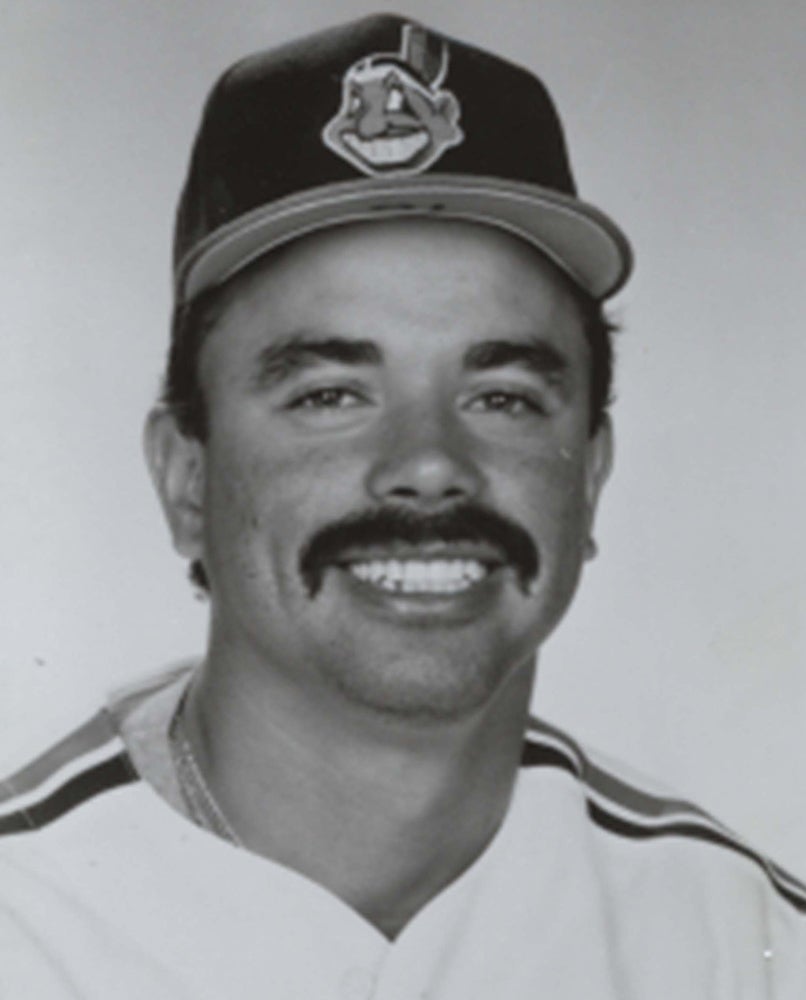 Head and shoulders portrait of Félix Fermín in Cleveland uniform