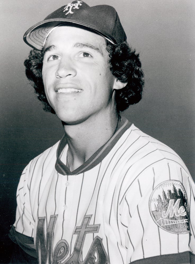 Head and shoulders portrait of Doug Flynn in Mets uniform