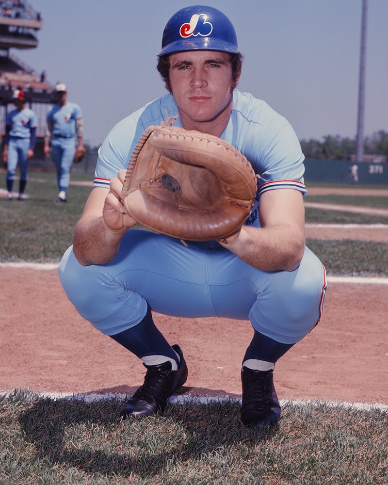 Barry Foote in catcher's crouch