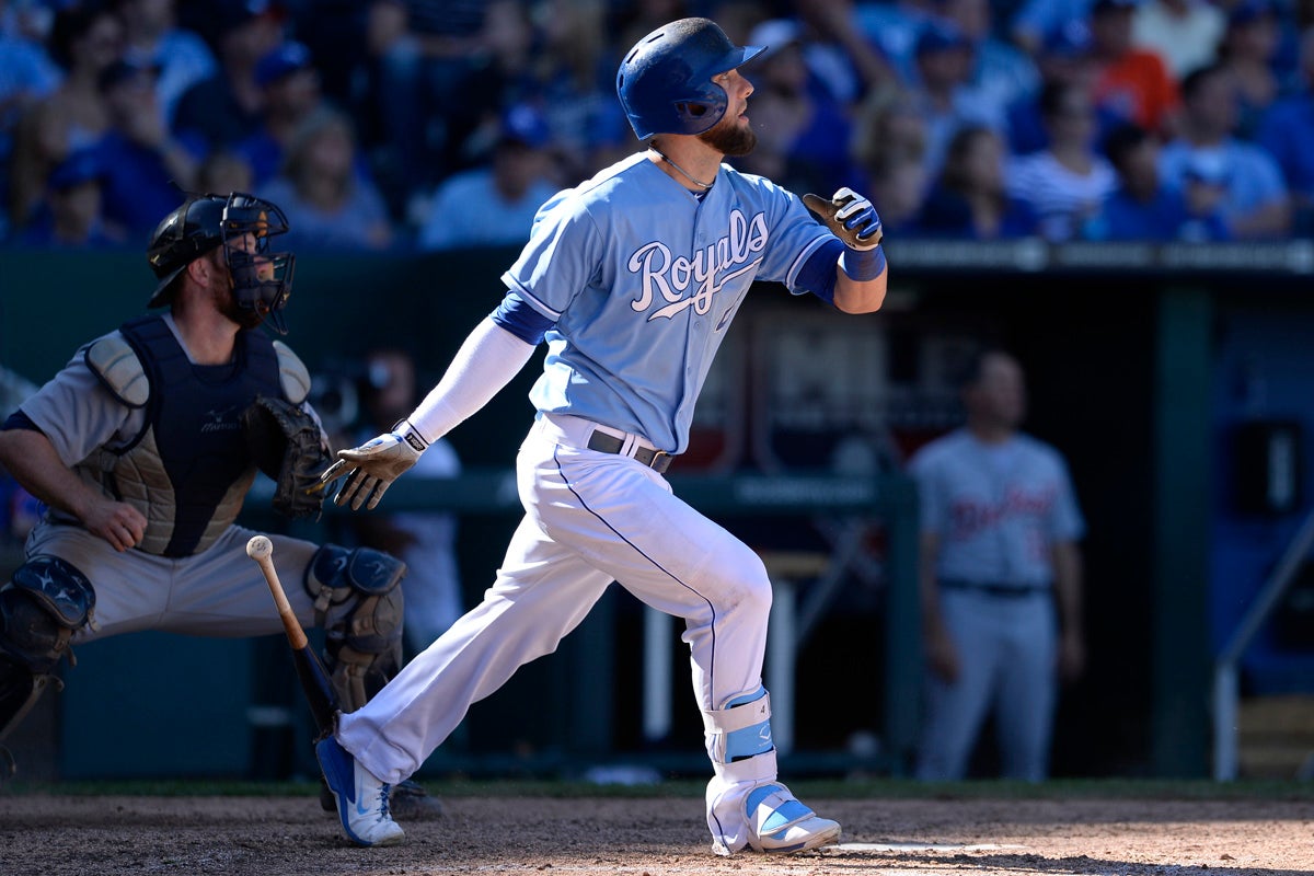 Alex Gordon in Royals uniform