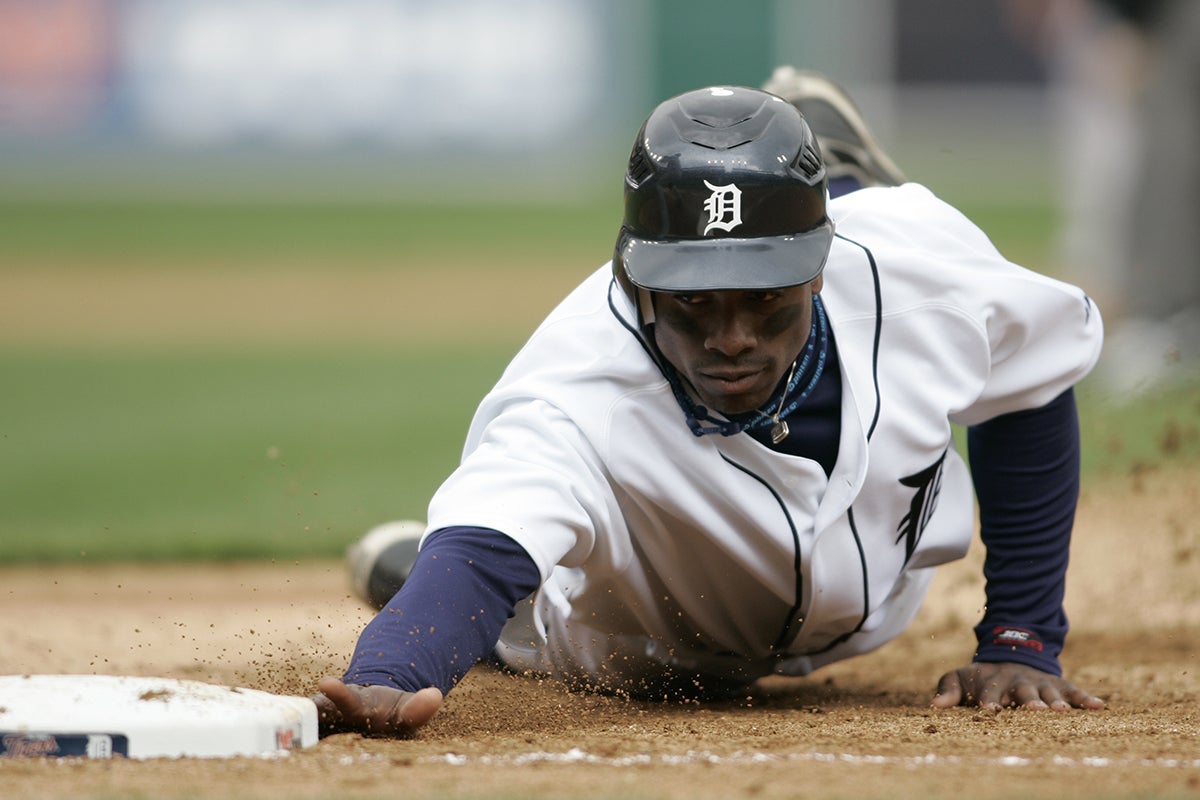 Curtis Granderson in Tigers uniform