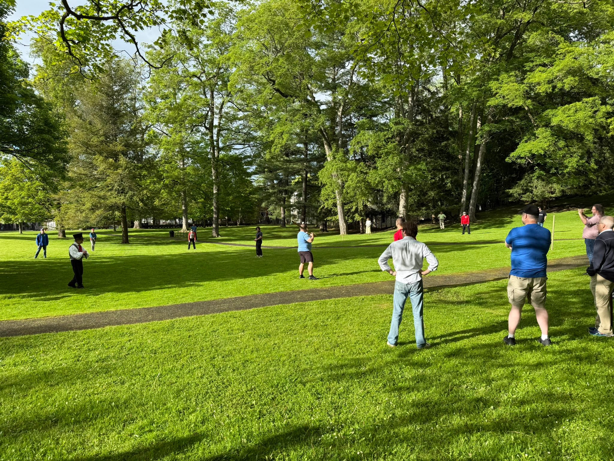 Cooperstownians play town ball