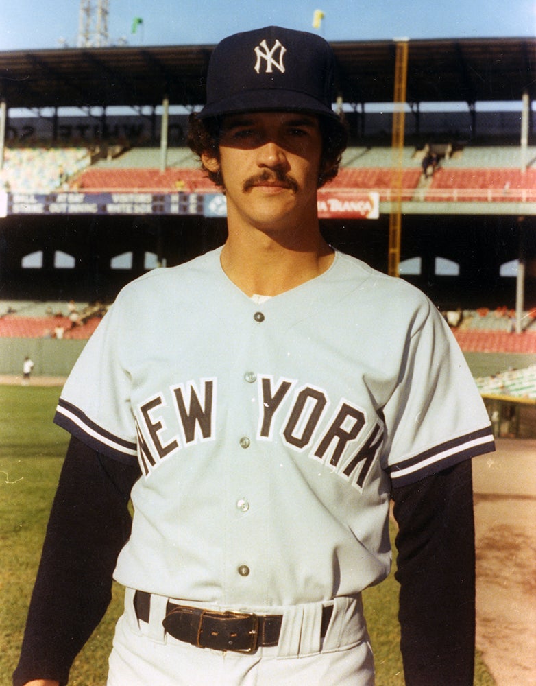 Portrait of Ron Guidry in New York uniform