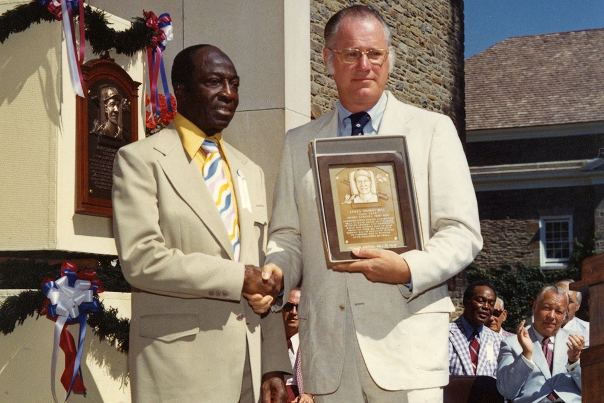 Cool Papa Bell with Commissioner Bowie Kuhn