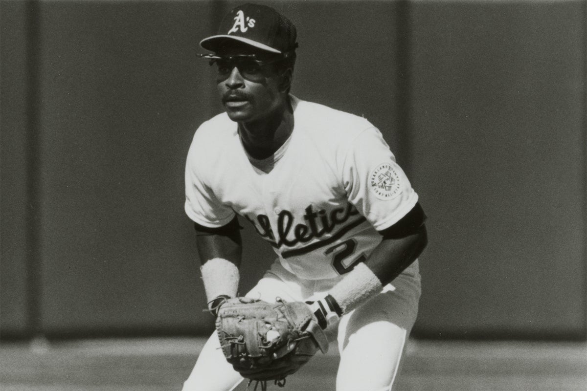 Tony Phillips on defense for Athletics