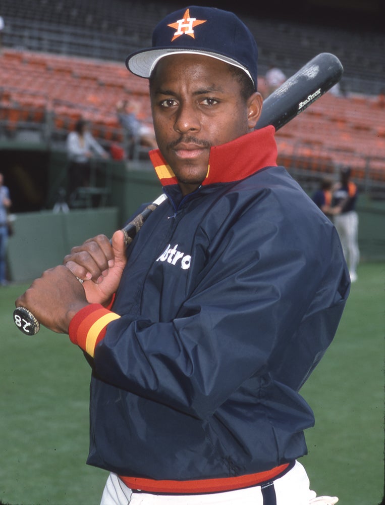 Billy Hatcher in Astros jacket