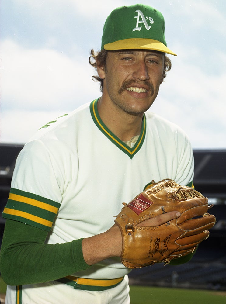 Ken Holtzman in Athletics uniform