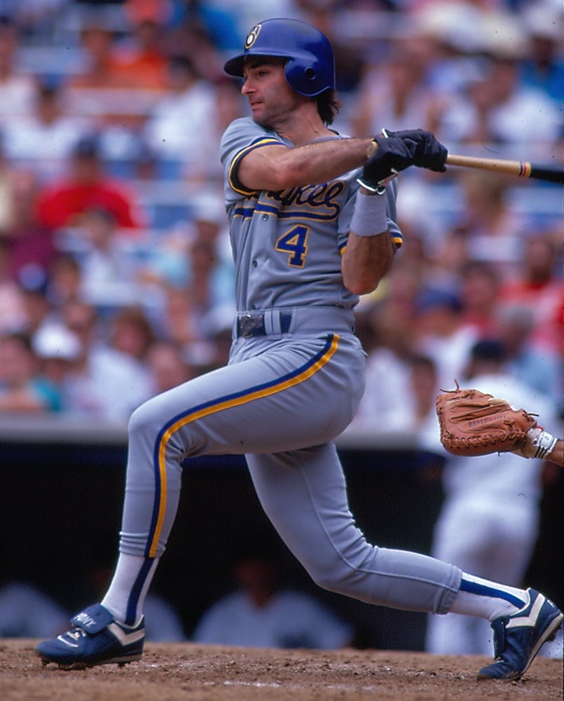 Paul Molitor bats for Brewers