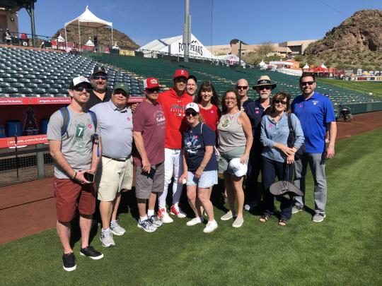 A group of Champions attended a Hall of Fame Spring Training 2020 event in Arizona.