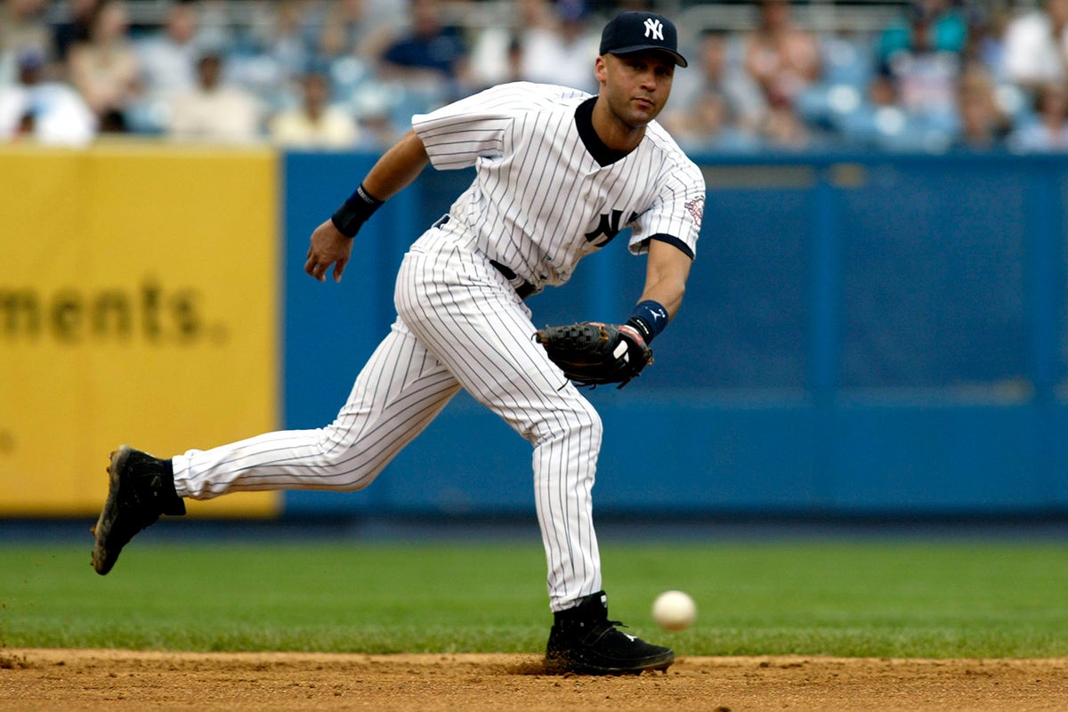 Derek Jeter on defense for Yankees