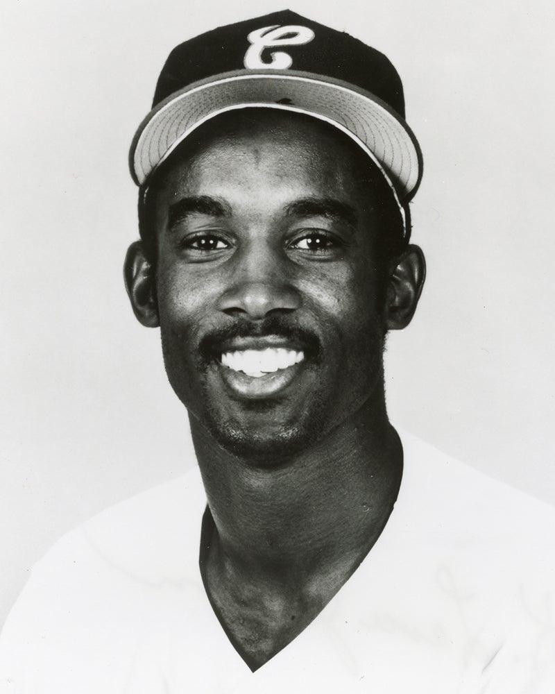 Head and shoulders portrait of Lance Johnson in White Sox uniform