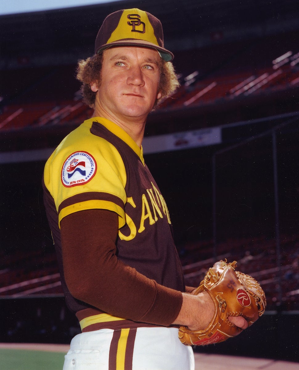 Randy Jones in brown San Diego jersey