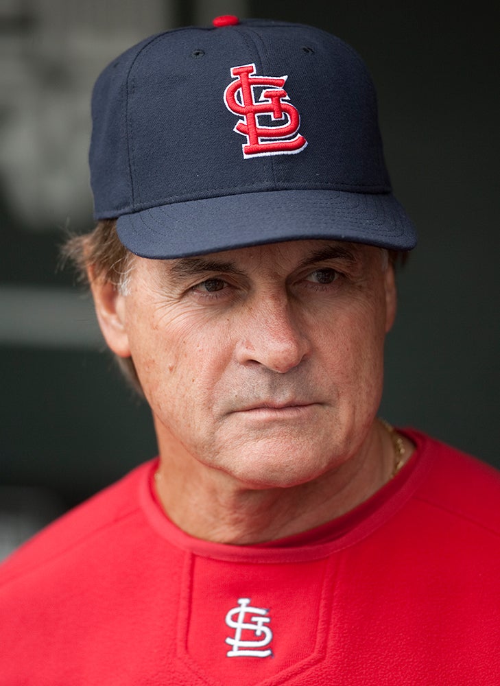 Tony La Russa in Cardinals cap