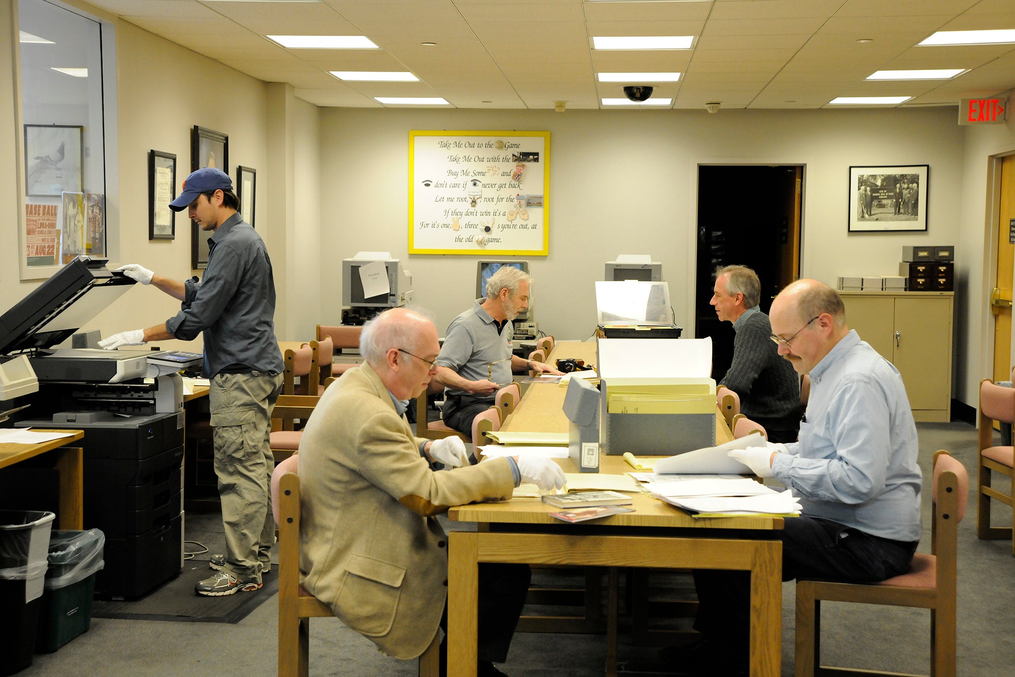 Researchers working in the Giamatti Research Center