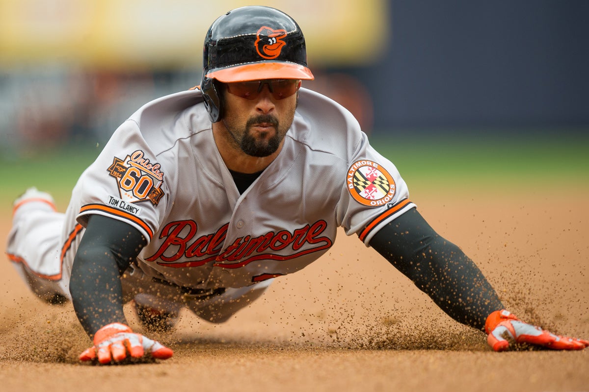 Nick Markakis in Orioles uniform