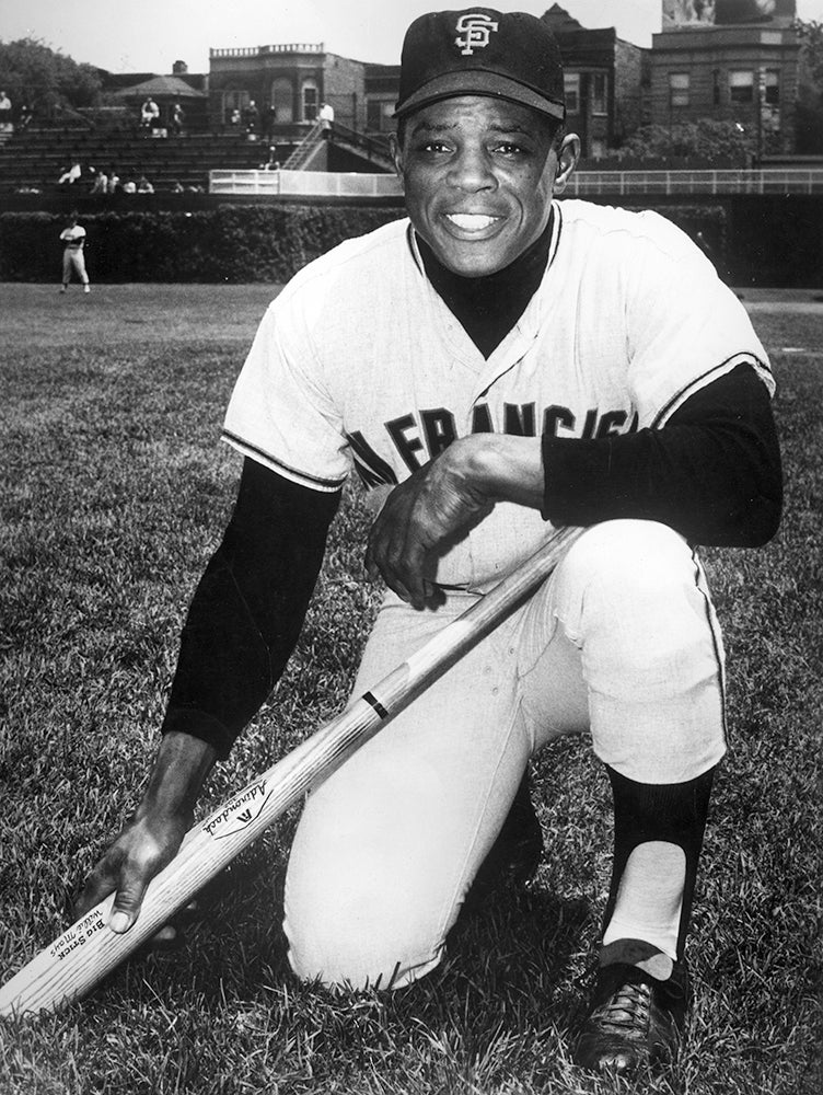 Willie Mays in Giants uniform