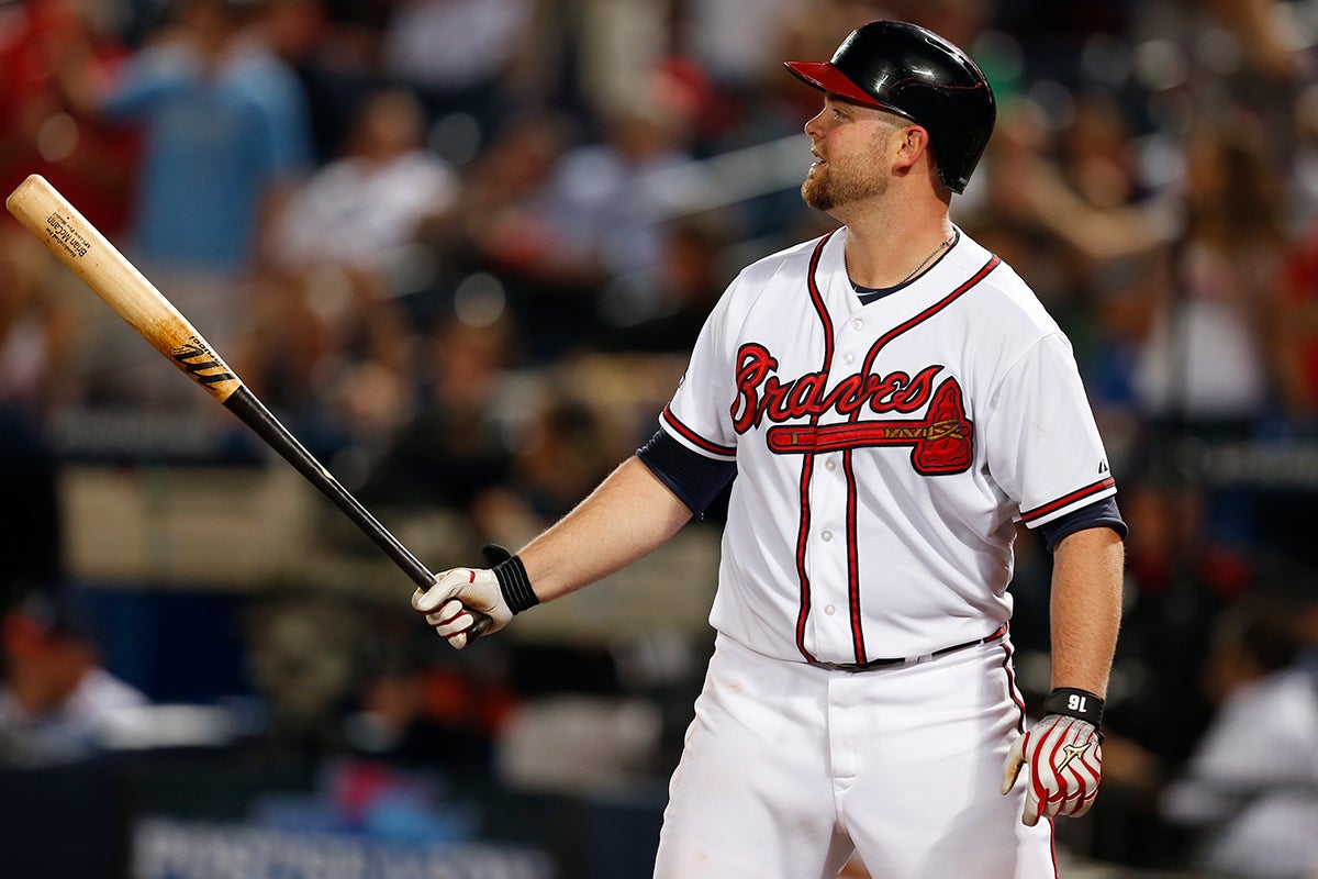 Brian McCann in Braves uniform