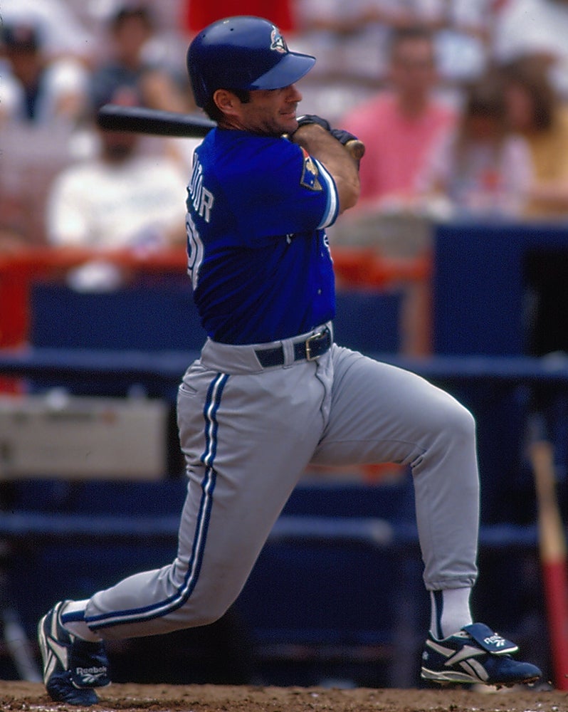 Paul Molitor bats for Blue Jays