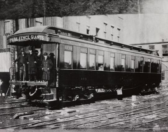 Page Fence Giants train car