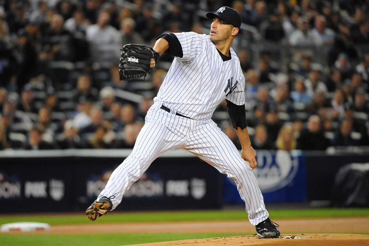 Andy Pettitte in Yankees uniform