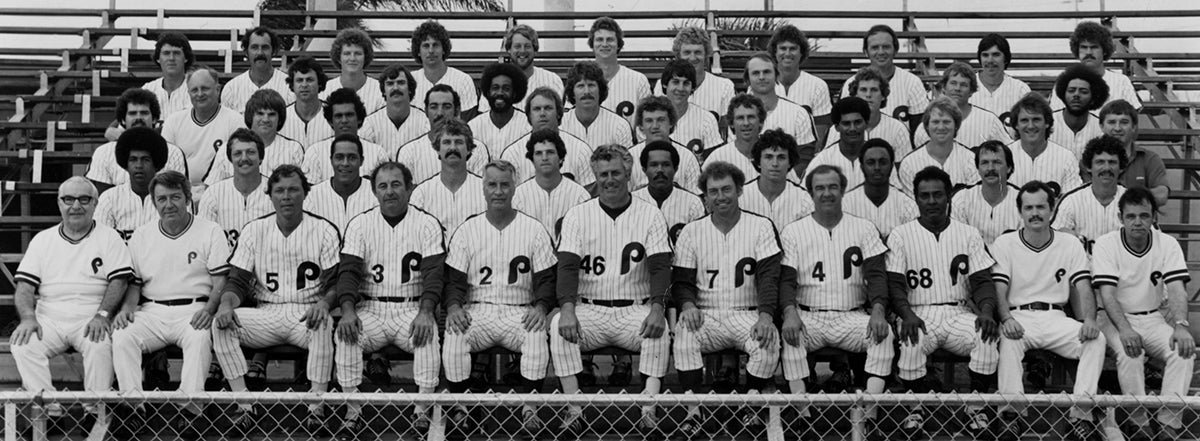 Team portrait of 1980 Philadelphia Phillies