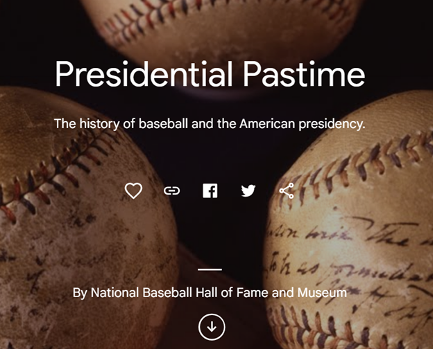 Image of Presidential Pastime online exhibit