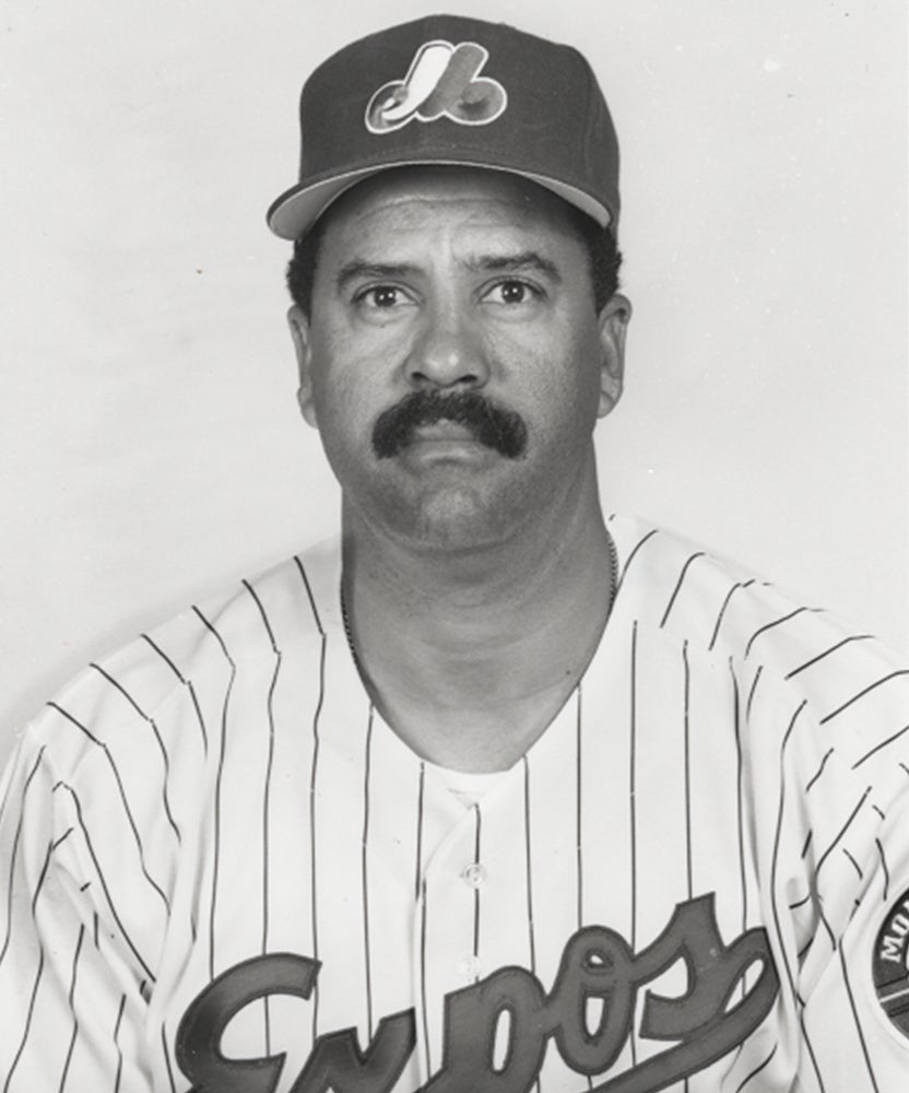 Luis Pujols in Expos uniform