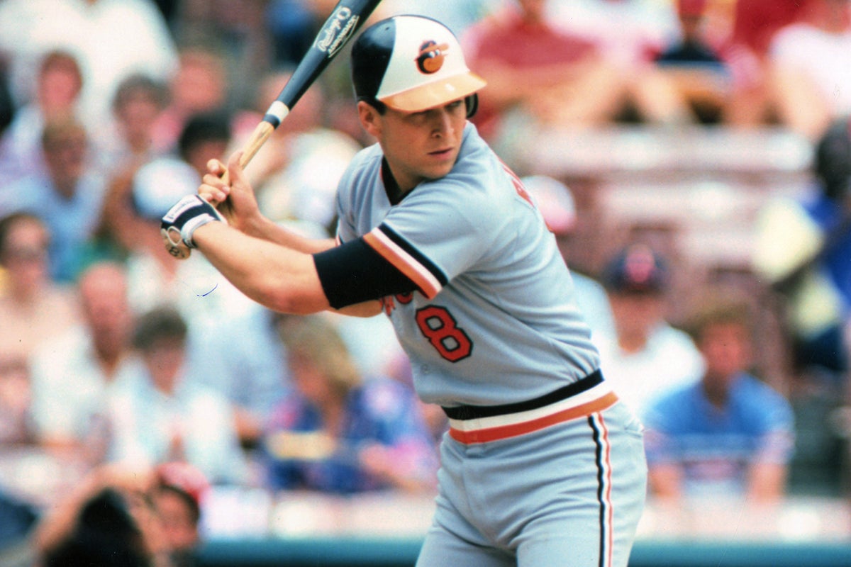 Cal Ripken bats for Baltimore