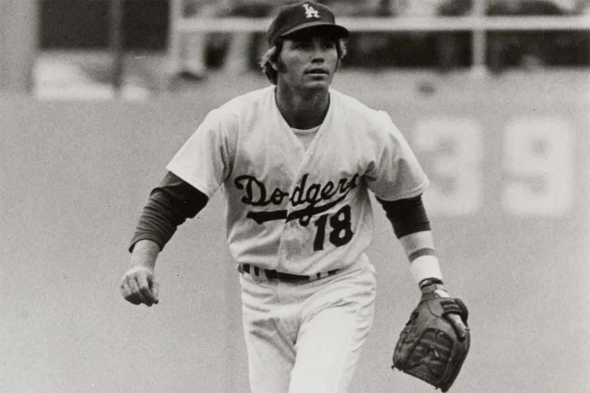 Bill Russell on defense for Dodgers