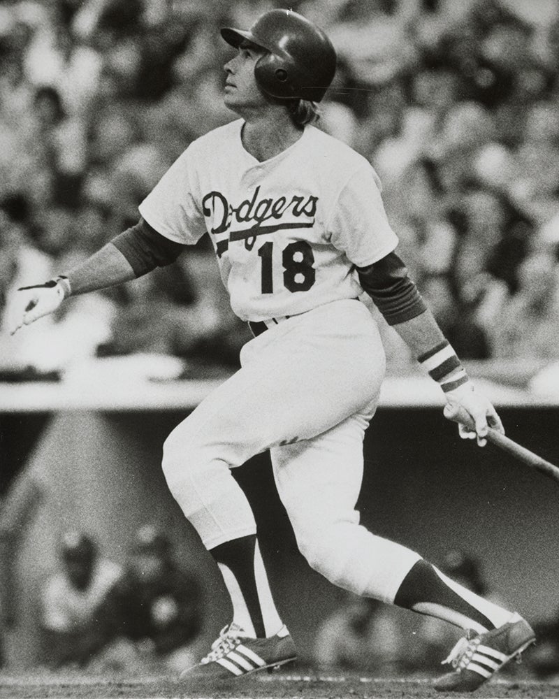 Bill Russell bats for Dodgers