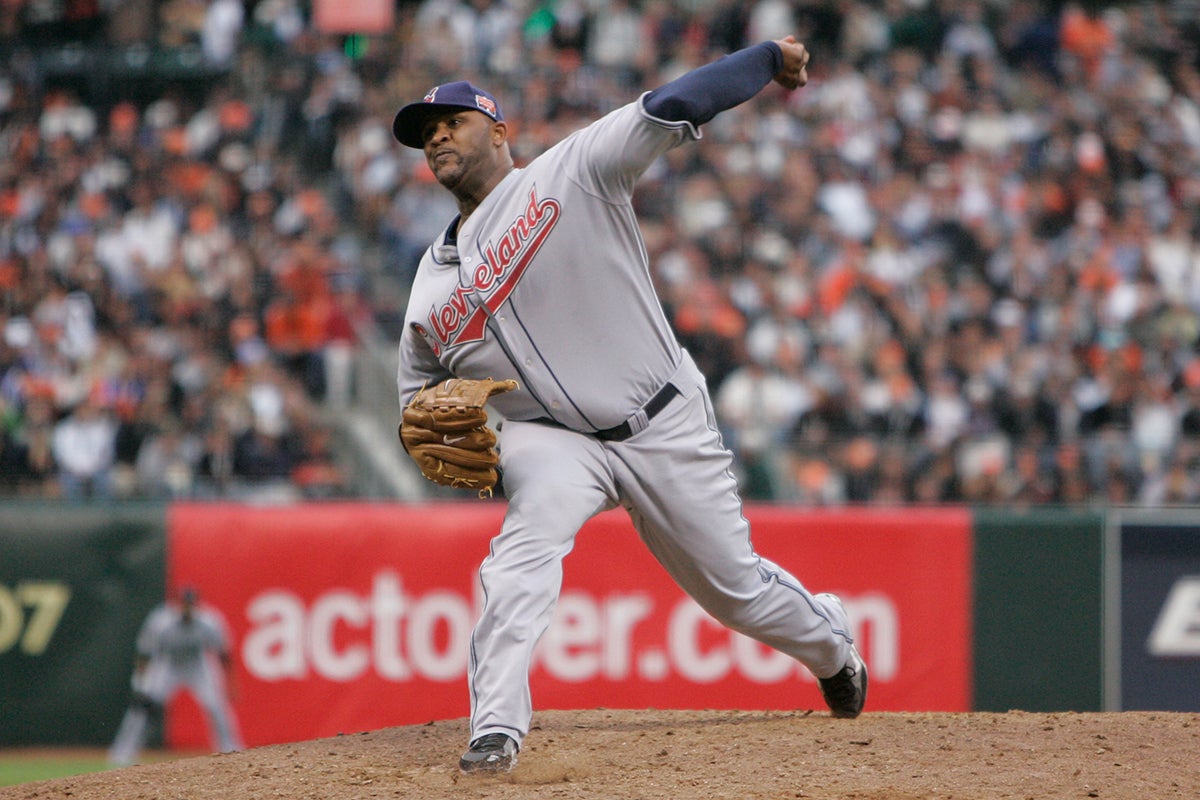 CC Sabathia in Cleveland uniform