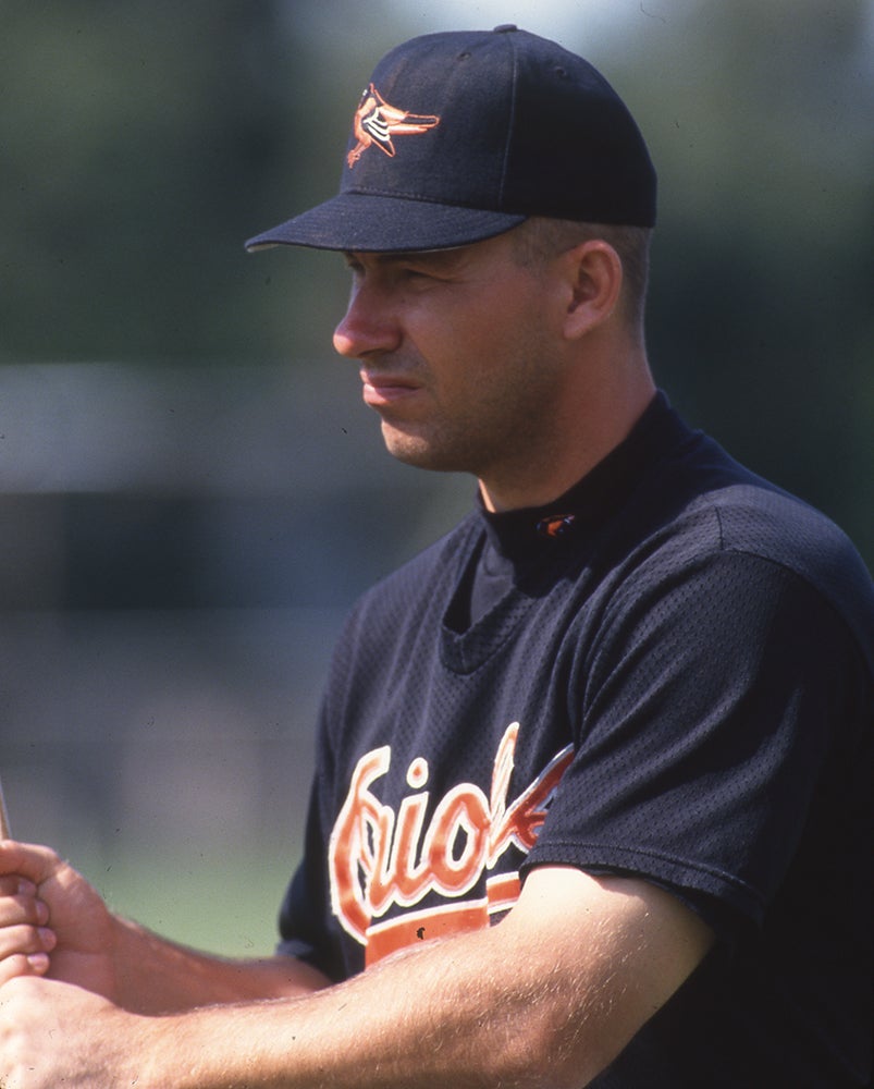 Chris Sabo in Orioles uniform