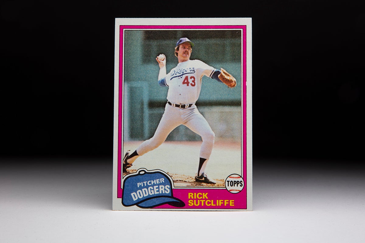 Front of Sutcliffe 1981 Topps Card