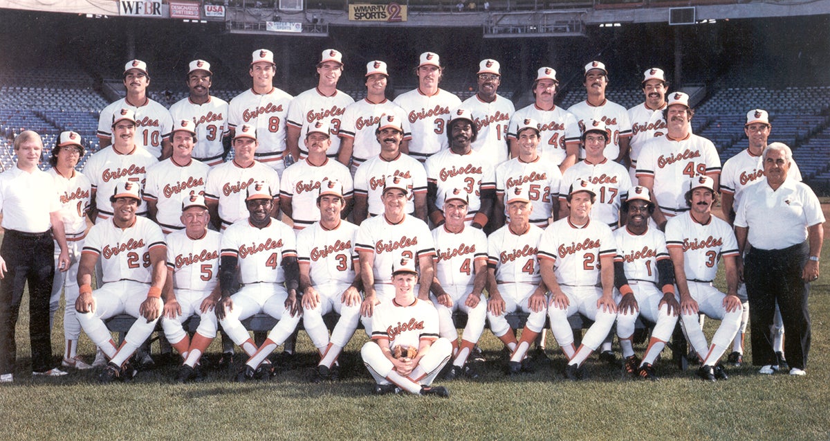 Team portrait of 1983 Baltimore Orioles