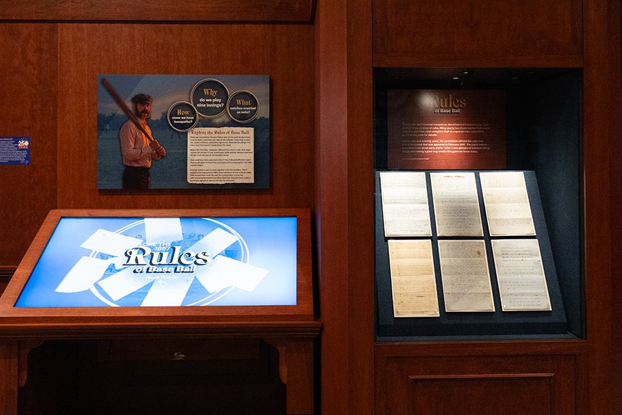The Rules of Base Ball exhibit