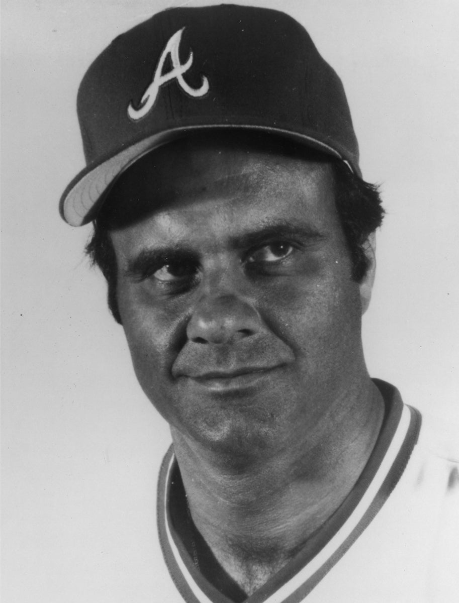 Portrait of Joe Torre in Braves uniform