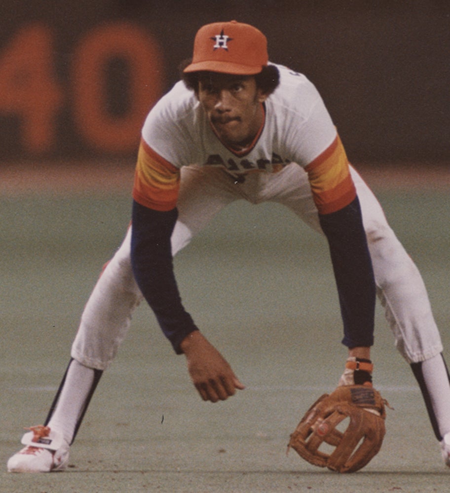 Enos Cabell on defense for Astros