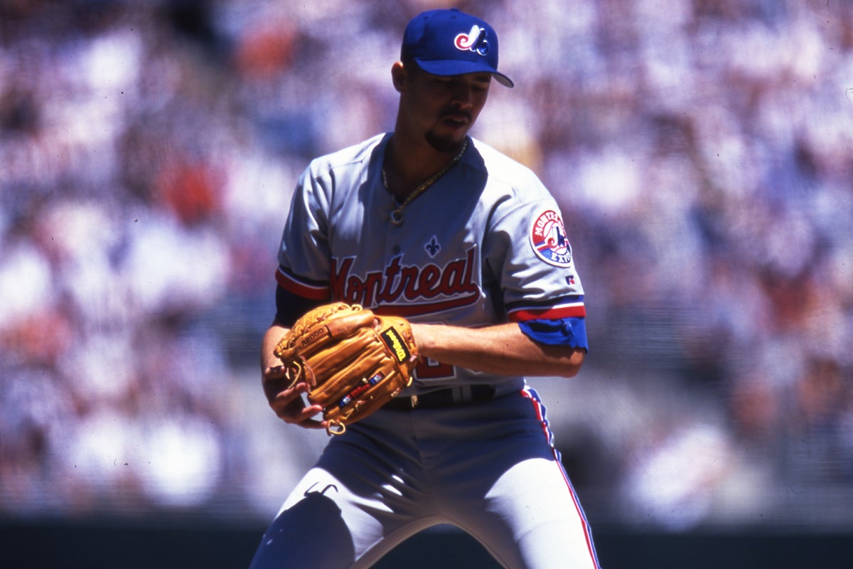 Javier Vázquez pitches for Montreal