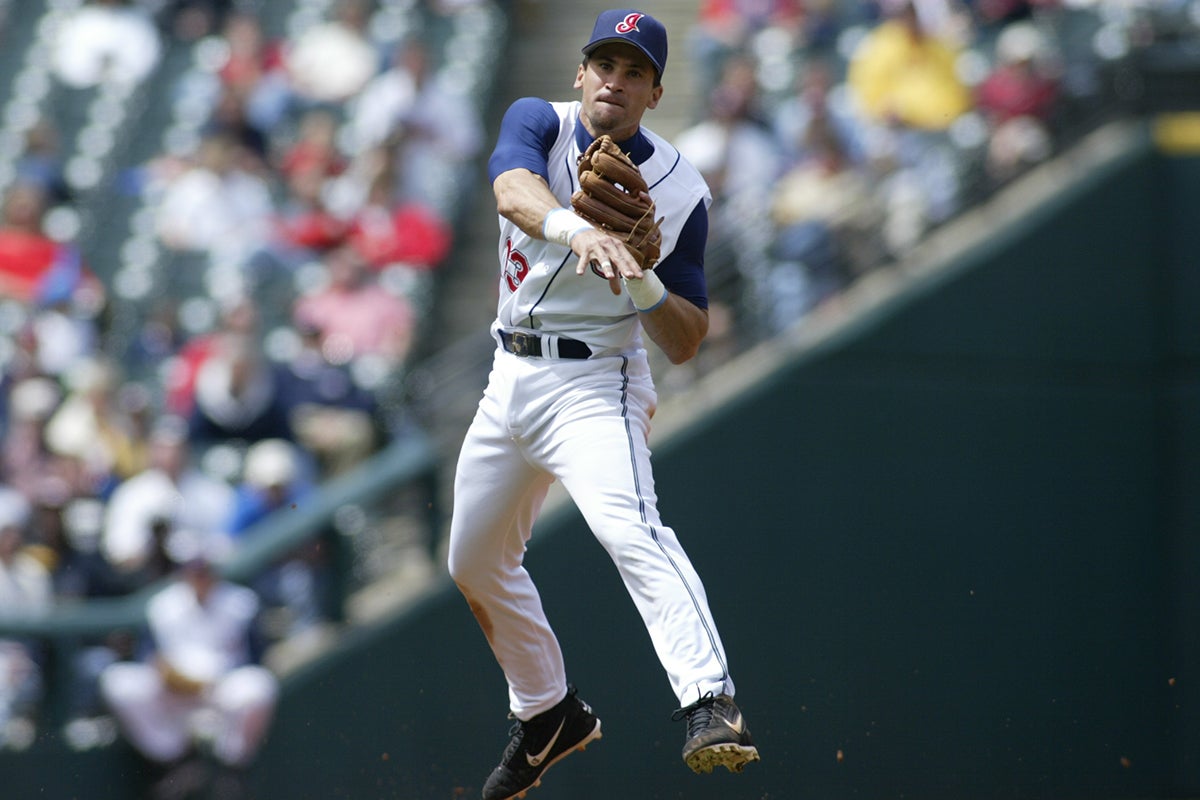 Omar Vizquel in Cleveland uniform