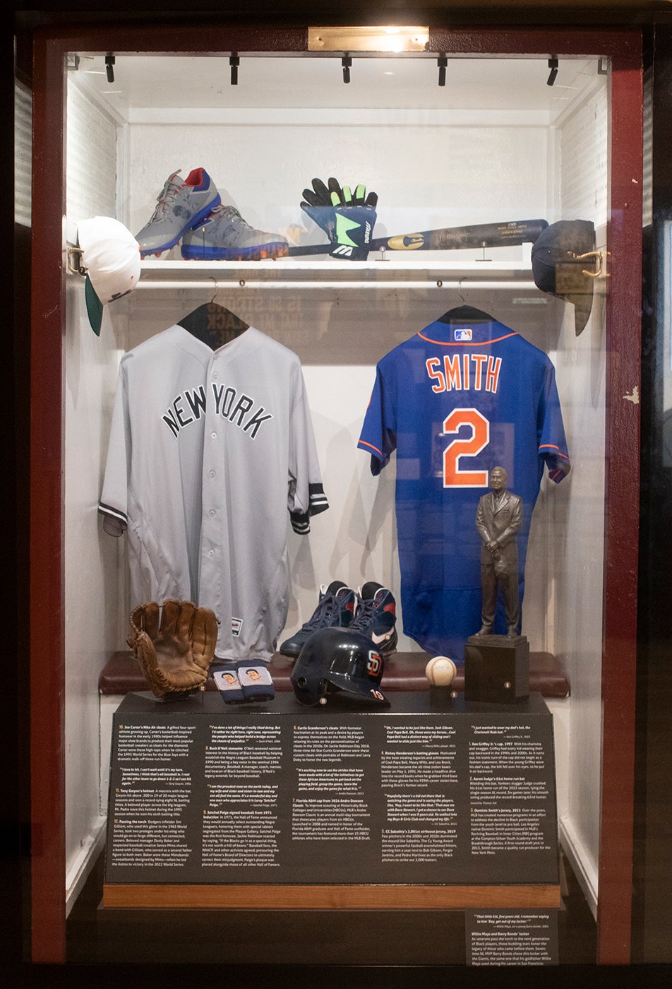 Willie Mays locker in The Souls of the Game