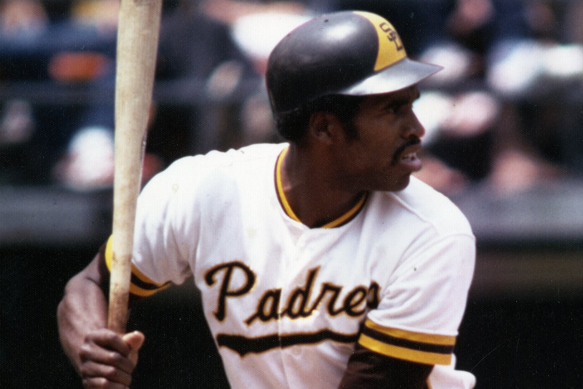 Dave Winfield in right-handed batting stance