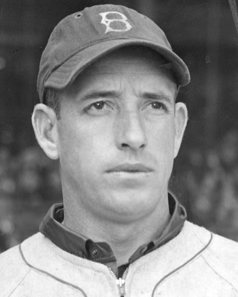 Head and shoulders portrait of Whitlow Wyatt in Brooklyn uniform