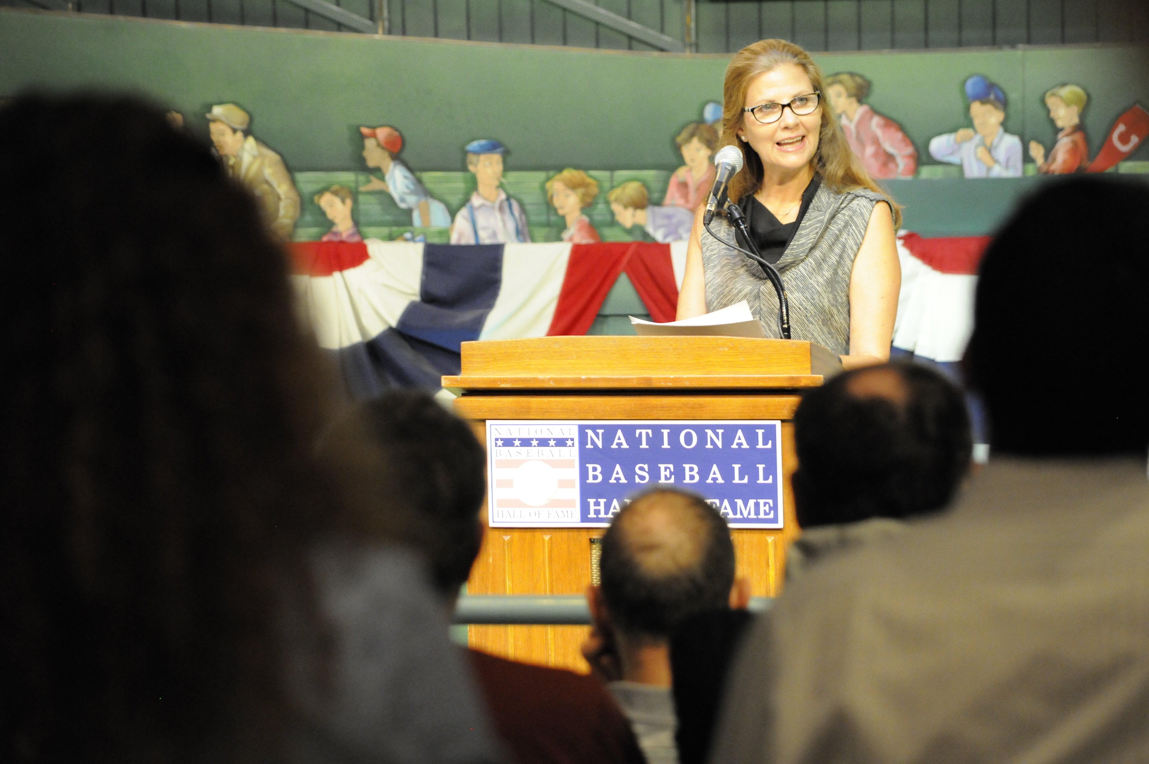 Janet Marie Smith at the 2014 Symposium. (Milo Stewart Jr./National Baseball Hall of Fame and Museum)