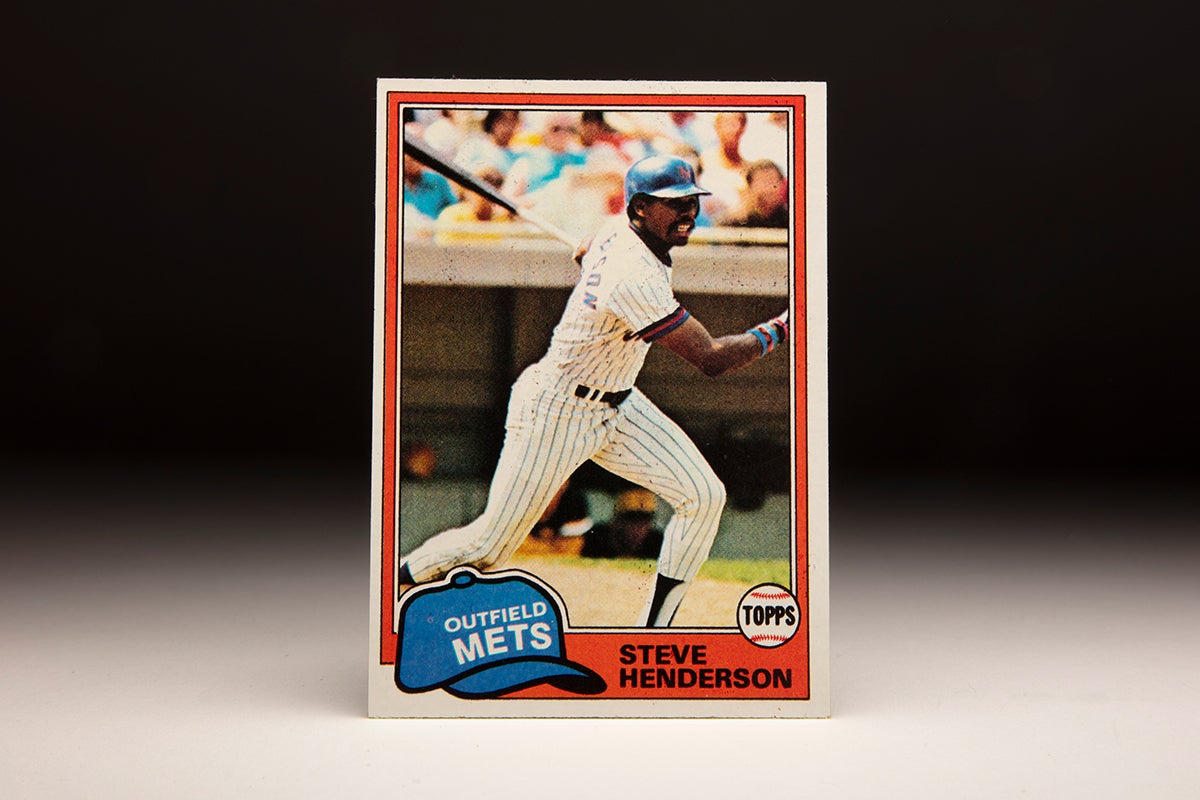 Front of 1981 Topps Steve Henderson card