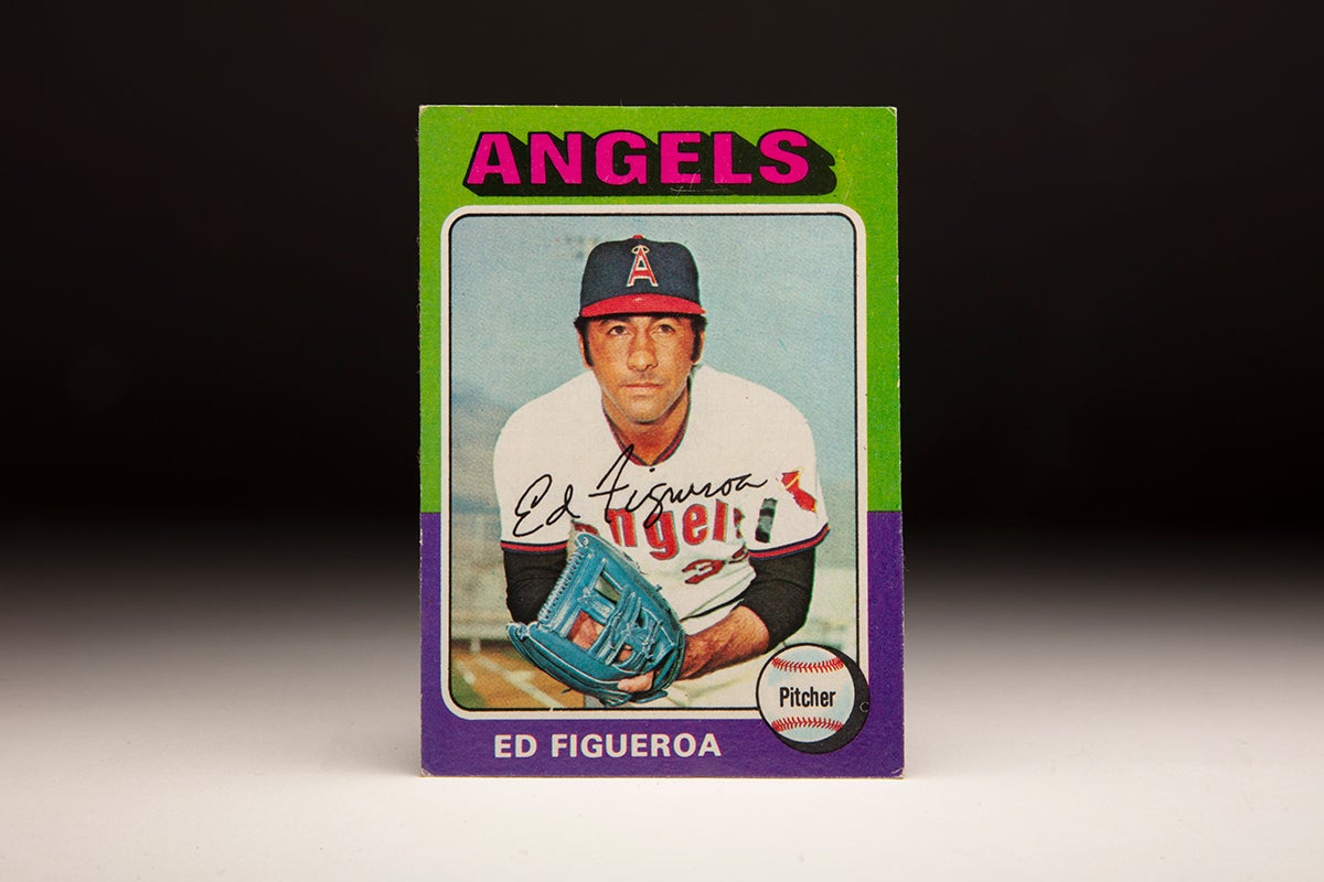 Front of 1975 Topps Ed Figueroa baseball card