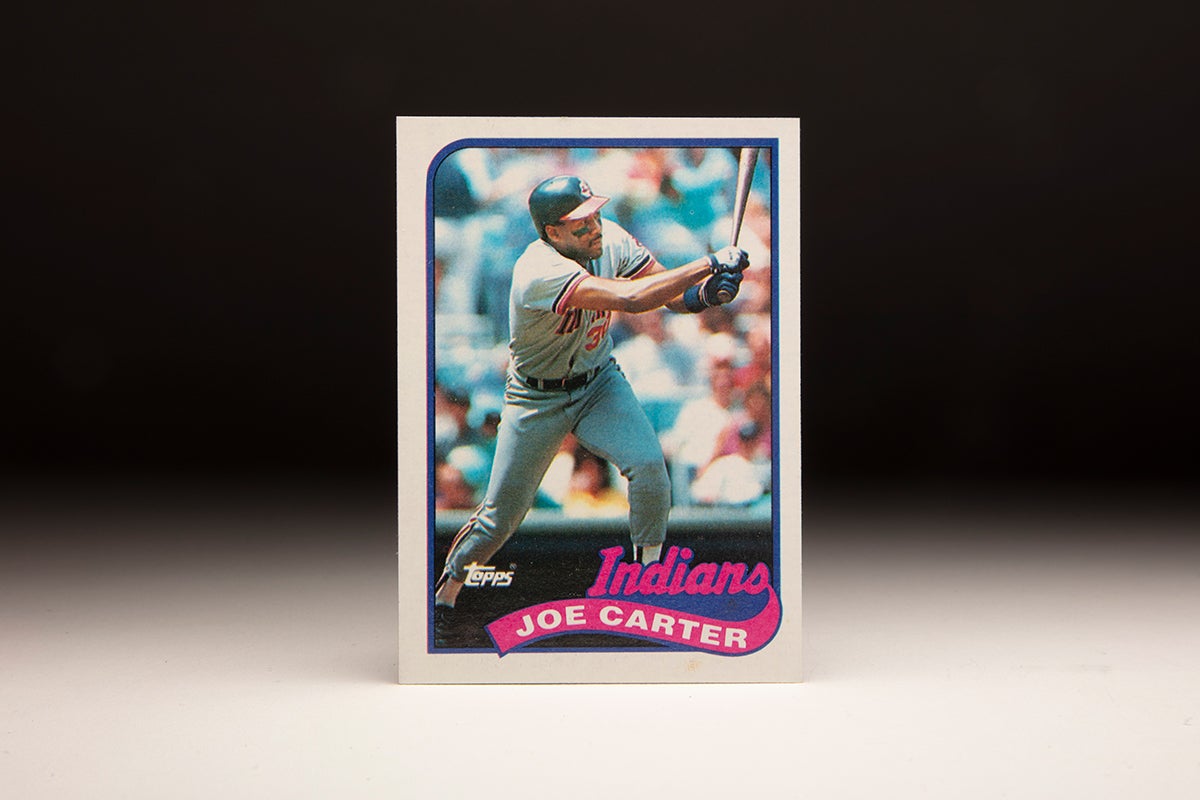 Front of 1989 Topps Joe Carter card