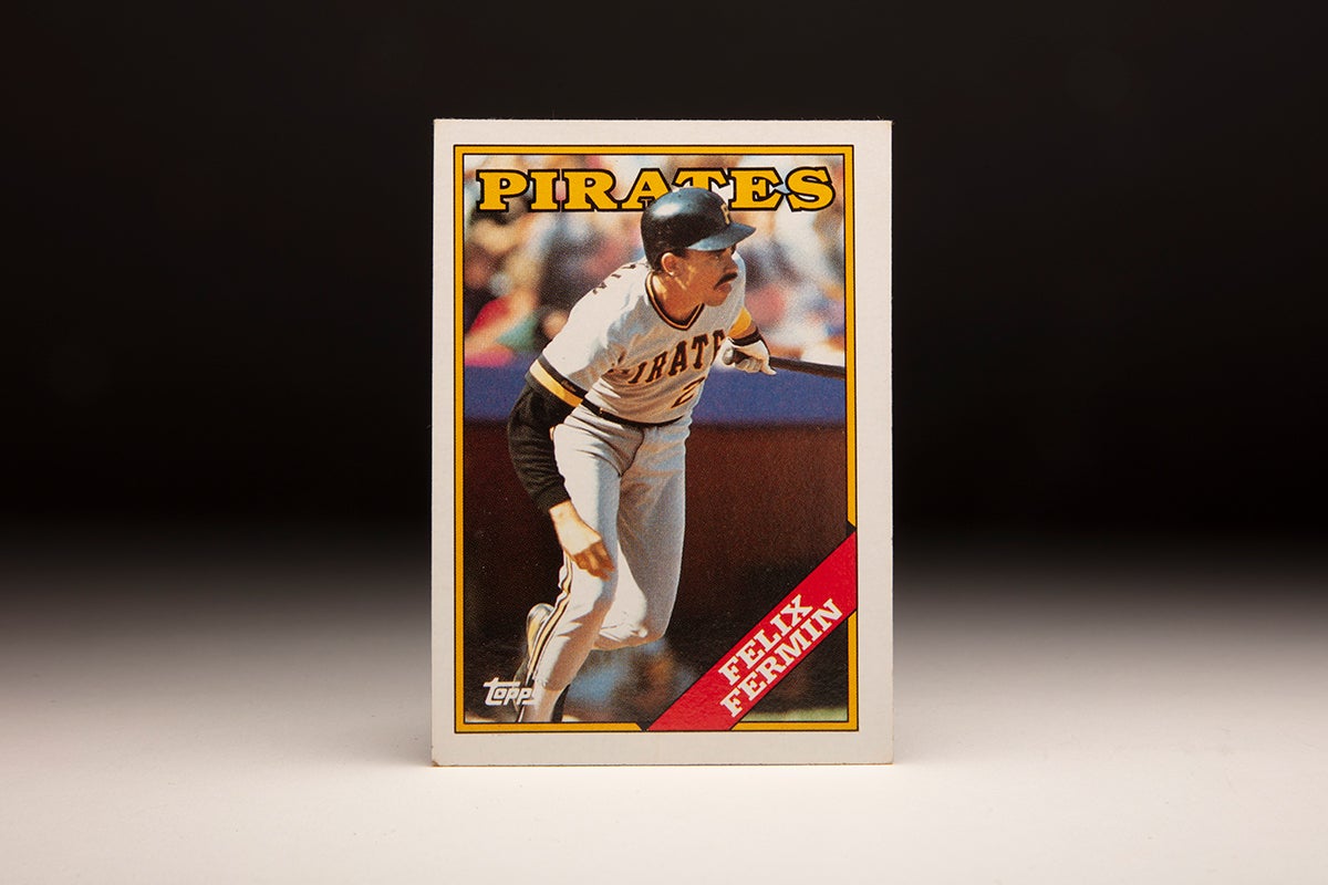 Front of 1988 Topps Félix Fermín card