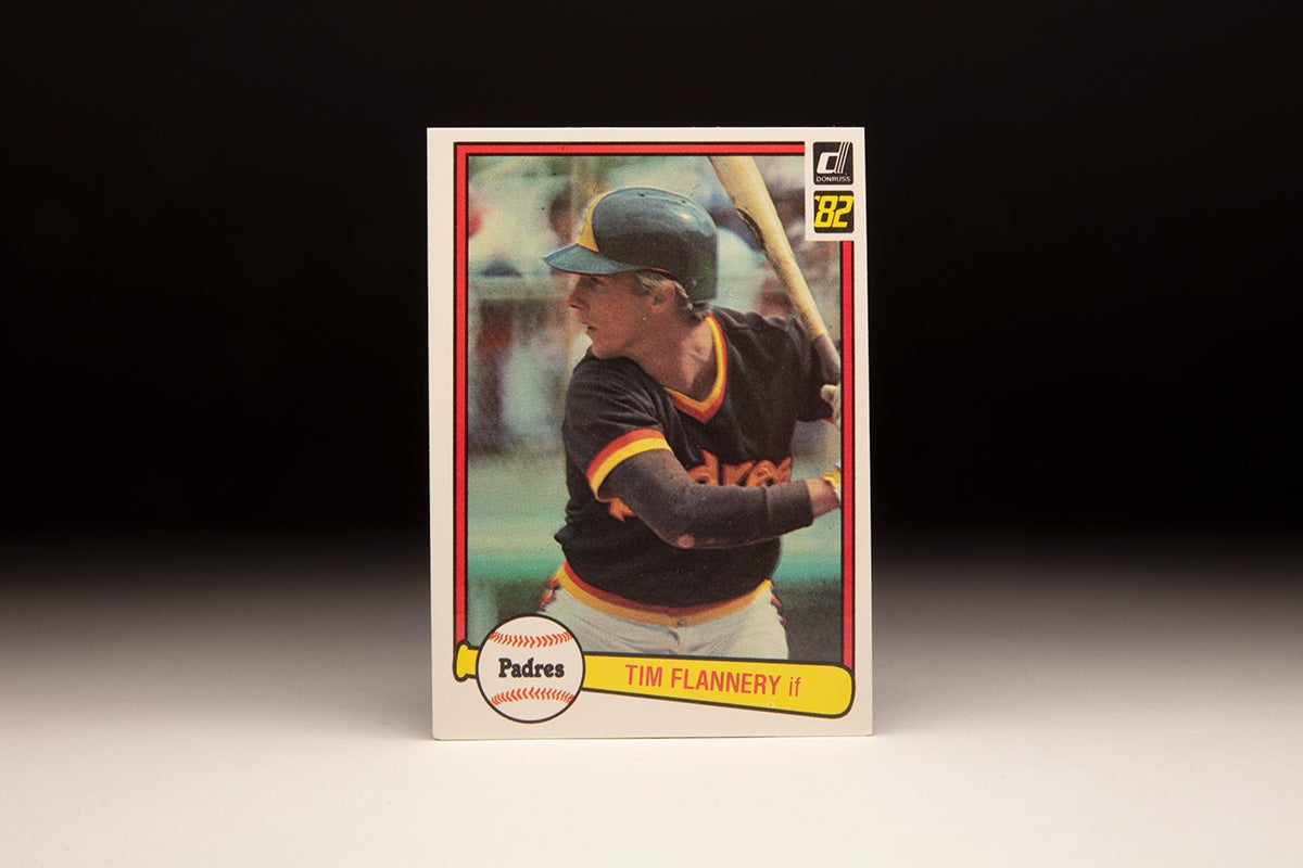 Front of 1982 Donruss Tim Flannery card