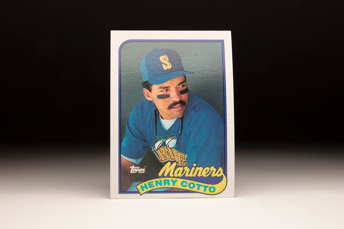 Front of 1989 Topps Henry Cotto card