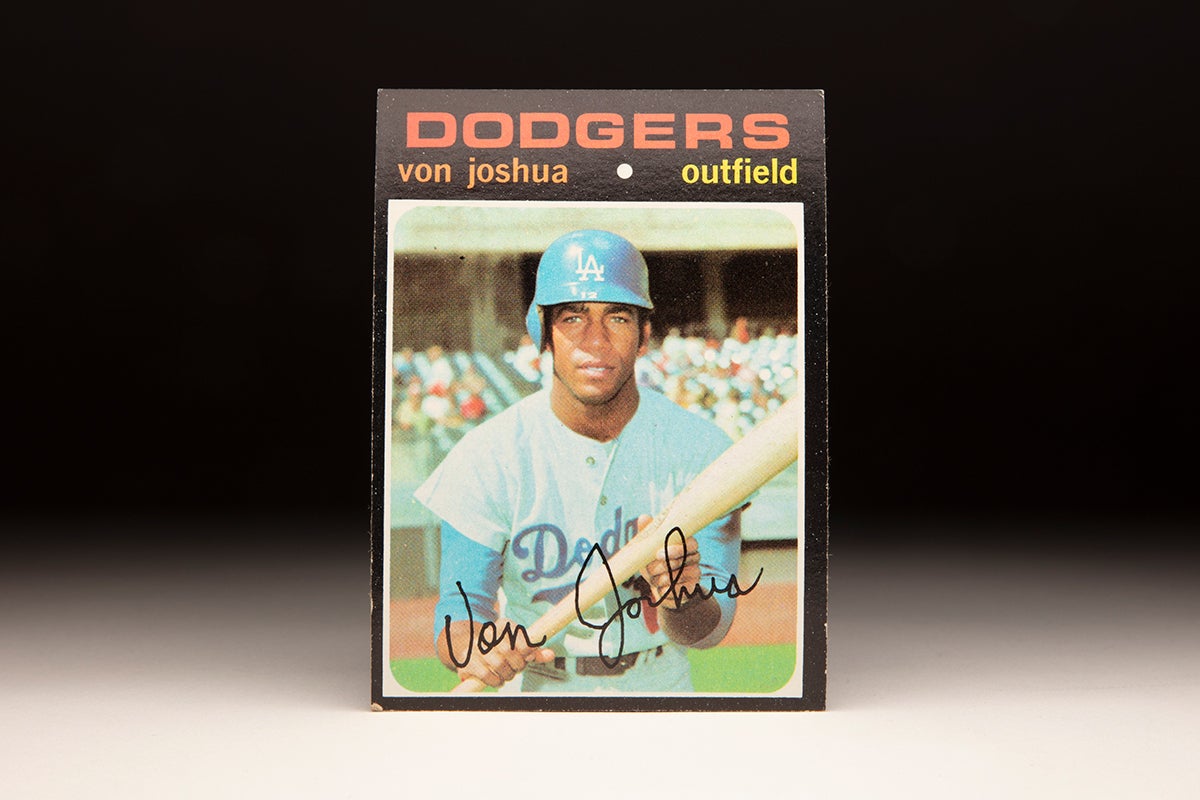 Front of 1971 Topps Von Joshua card